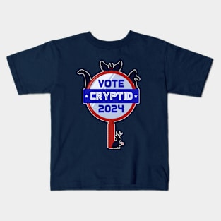 Vote Cryptid - outline version Kids T-Shirt